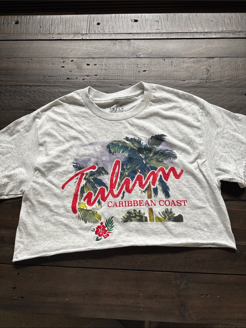 PacSun cropped T-shirt tee Tulum Caribbean Coast sz XS